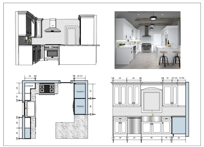 design and render a realistic 3d interior for your space