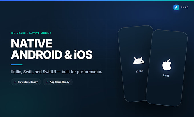 develop a native android and ios mobile app
