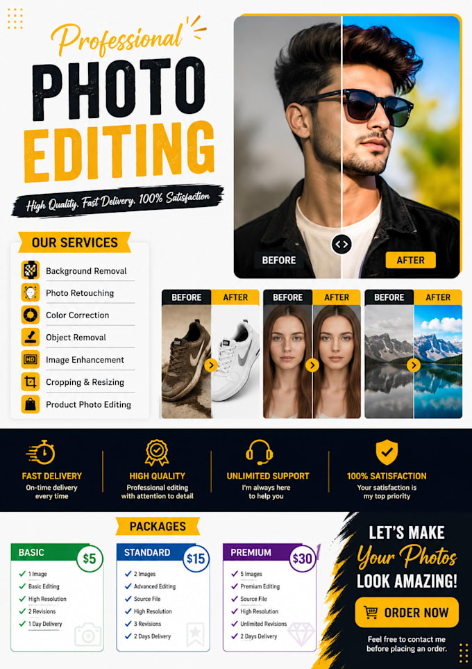 do photo design and photo editing