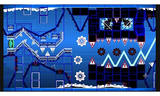 create fun custom geometry dash layout to be rate worthy