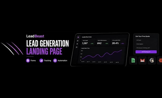 build a lead generation landing page with a contact form