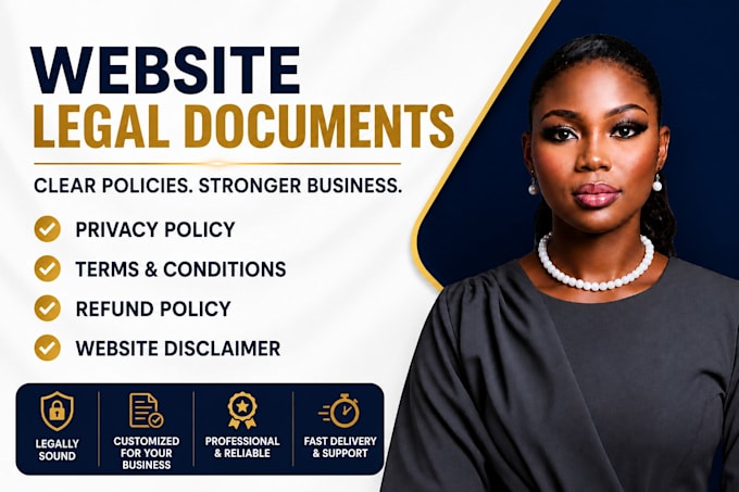 draft privacy policy terms conditions refund policy for website protection