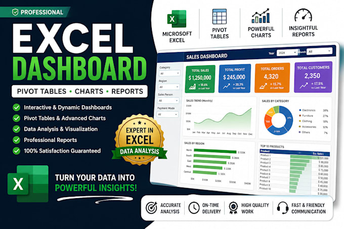 create an interactive excel dashboard