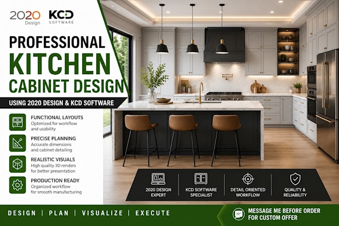 do kitchen cabinet using 2020 design and kcd software with cnc ready file