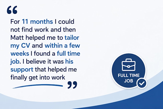 create a tailored CV that will land you a job