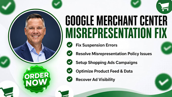 fix google merchant center misrepresentation suspension