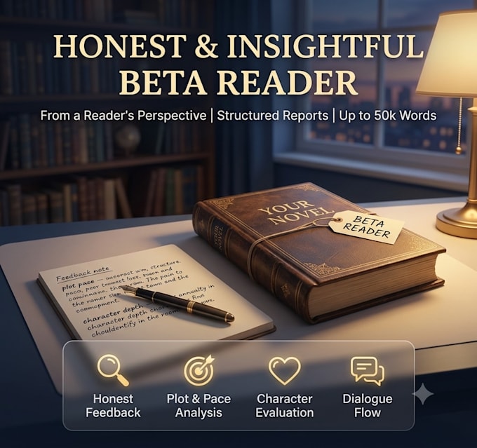 be your honest beta reader for your book or story