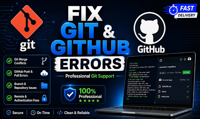 fix git and github errors professionally