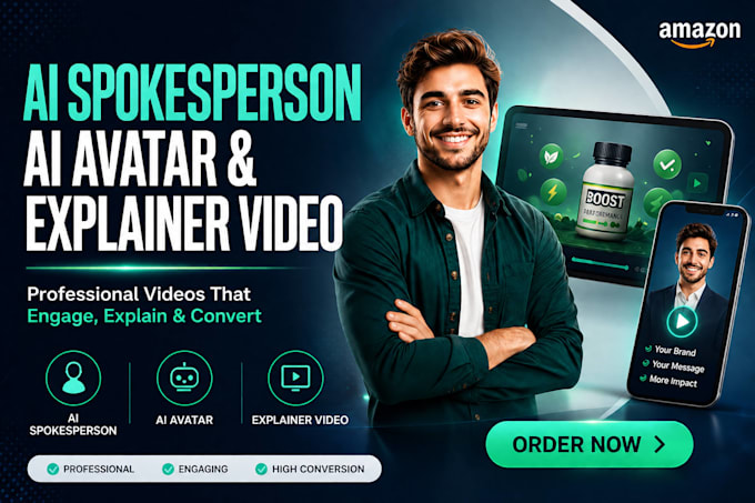 create ai spokesperson, ai avatar and explainer video
