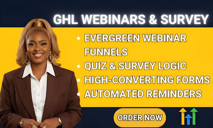 design gohighlevel quiz forms go high level survey ghl webinar