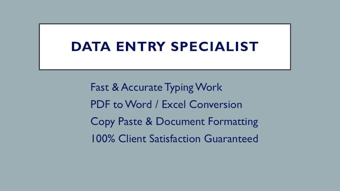 do fast data entry and audio transcription typing jobs