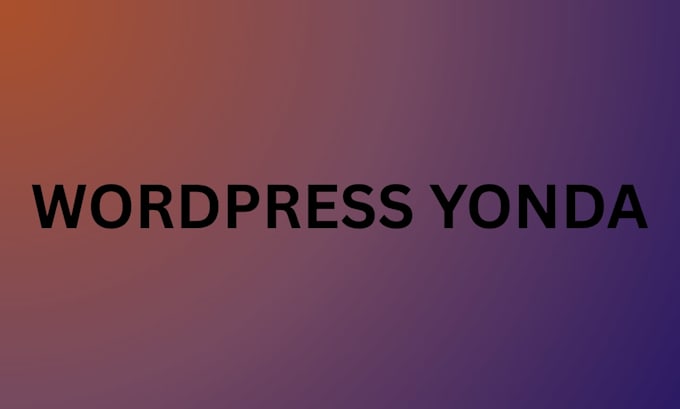 do wordpress yonda website