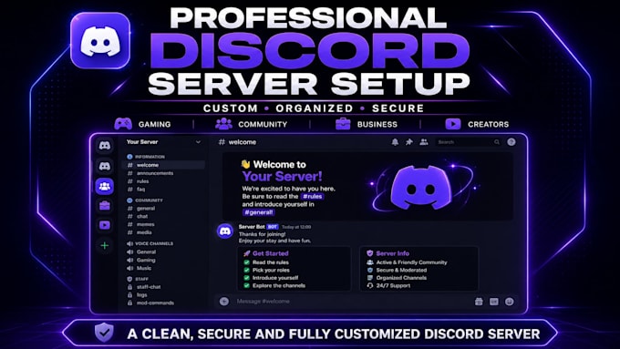 create a custom discord server