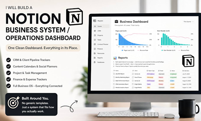 build a notion business system  operations dashboard