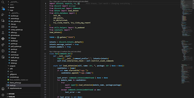 develop a custom discord bot in python