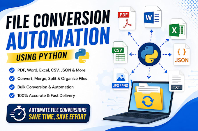 automate PDF, excel and CSV conversion