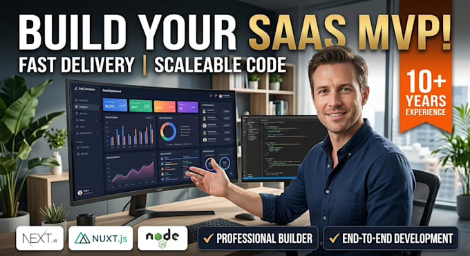 build a full stack saas mvp with next js nuxt js and node js
