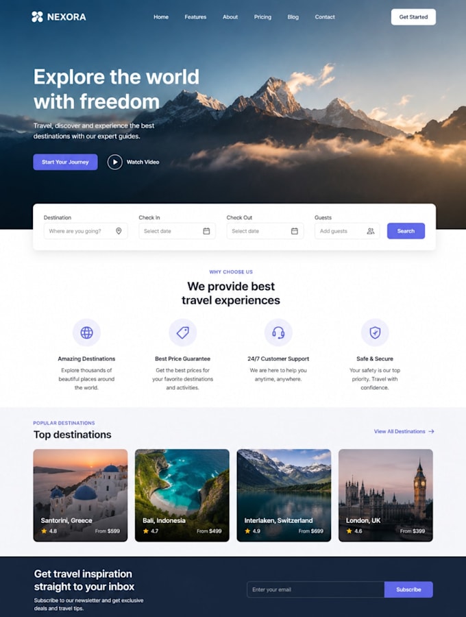 make a website for small, medium or big business