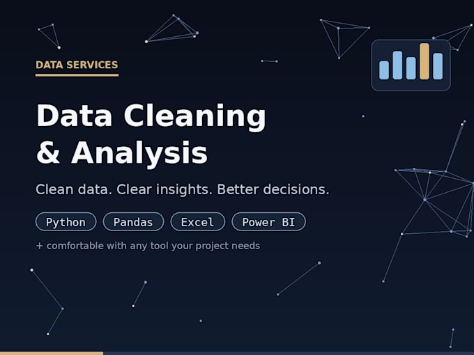 do data cleaning, eda and analysis in python and excel