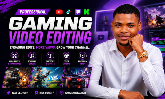 edit gaming videos for content creators and streamers