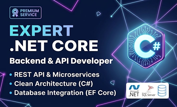 consult and develop your net core backend application