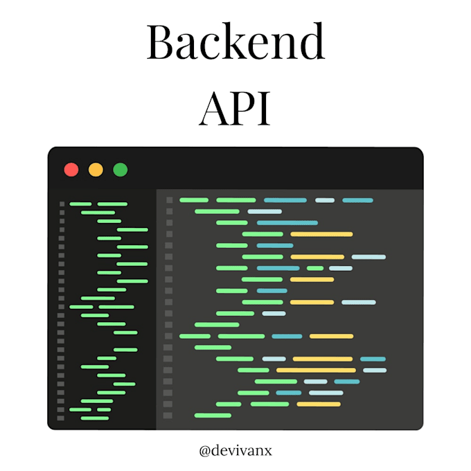 build a backend API for your web or mobile app