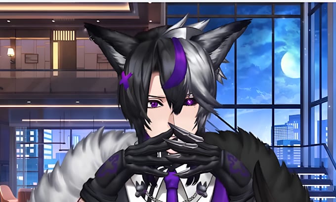 design anime vtuber model live2d rigging vtuber live2d model for vtube studio
