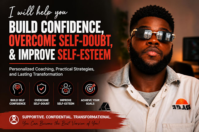 help you build confidence, overcome self doubt, and improve self esteem