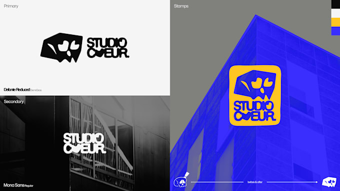 design a bold minimalist brand identity