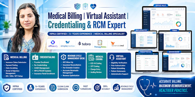 do mental health billing on office ally, simple practice, tebra