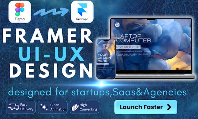 convert figma to framer website with advanced animations and SEO