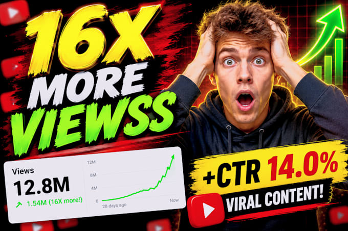 design clickable youtube thumbnails in 12 hours