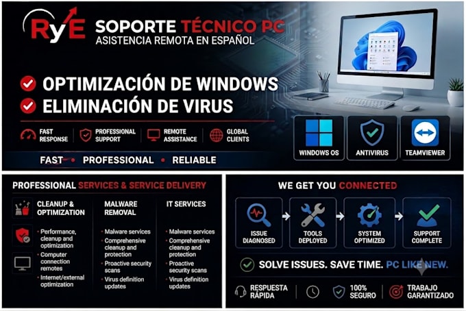 provide remote IT support and optimize your windows PC