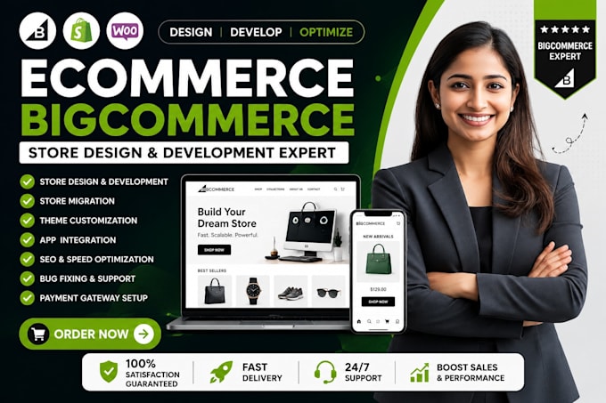 design, develop, customize and optimize your bigcommerce store professionally