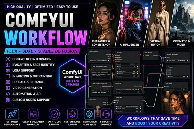 develop comfyui video workflow using wan ltx cogvideox animatediff flux sdxl