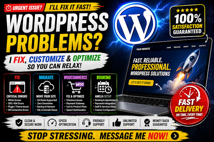 fix migrate wordpress woocommerce website lovable amelia booking website plugin