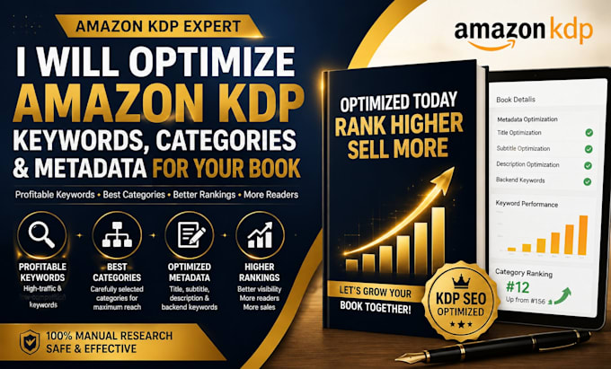 optimize amazon KDP keywords, categories, and metadata for your book
