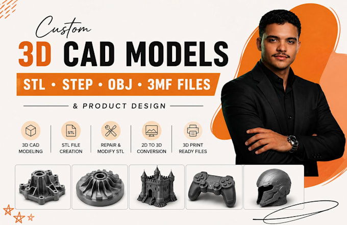 3d cad design product design solidworks stl step obj 3mf 3d printing prototype