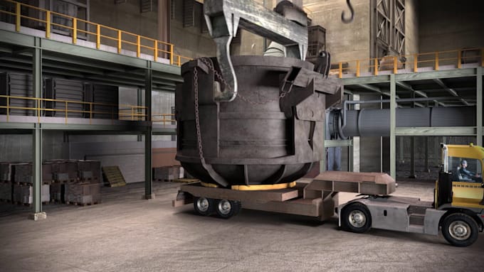 create 3d industrial animation engineering manufacturing and factory processes