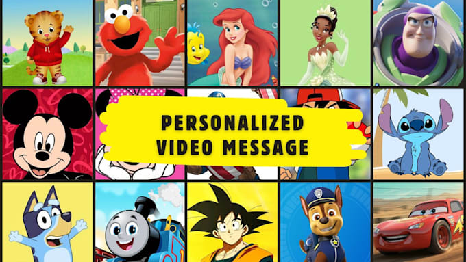 create a personalized message from any character