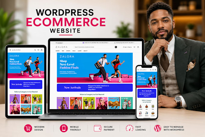 design professional wordpress ecommerce store