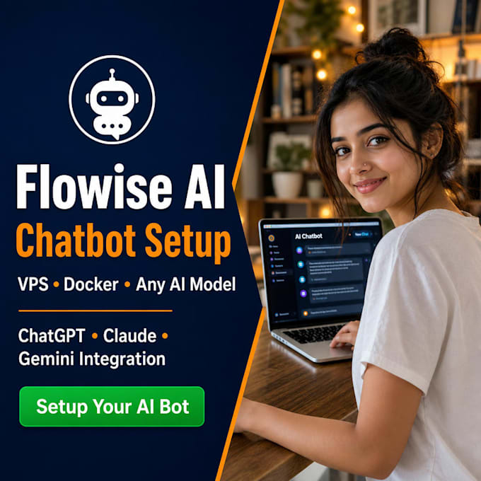 setup flowise ai chatbot on vps with docker and any ai model integration