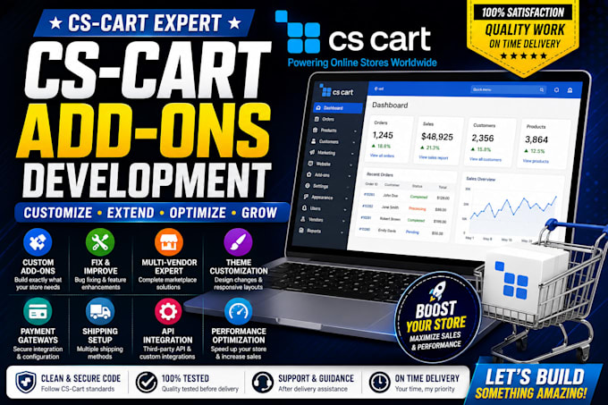 cs cart addon cs cart customization cs cart bug fixing multivendor marketplace