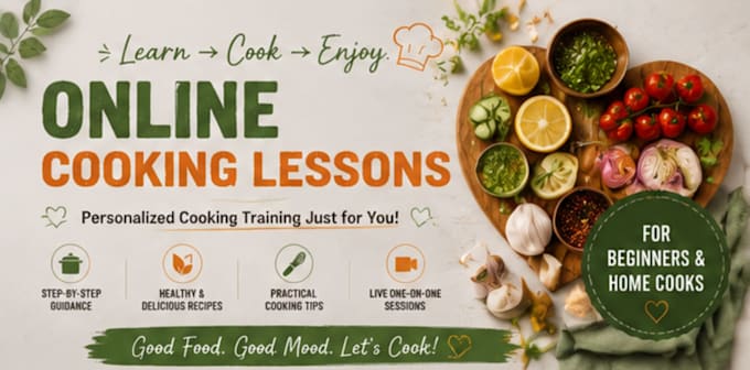 teach you professional cooking skills with online lessons