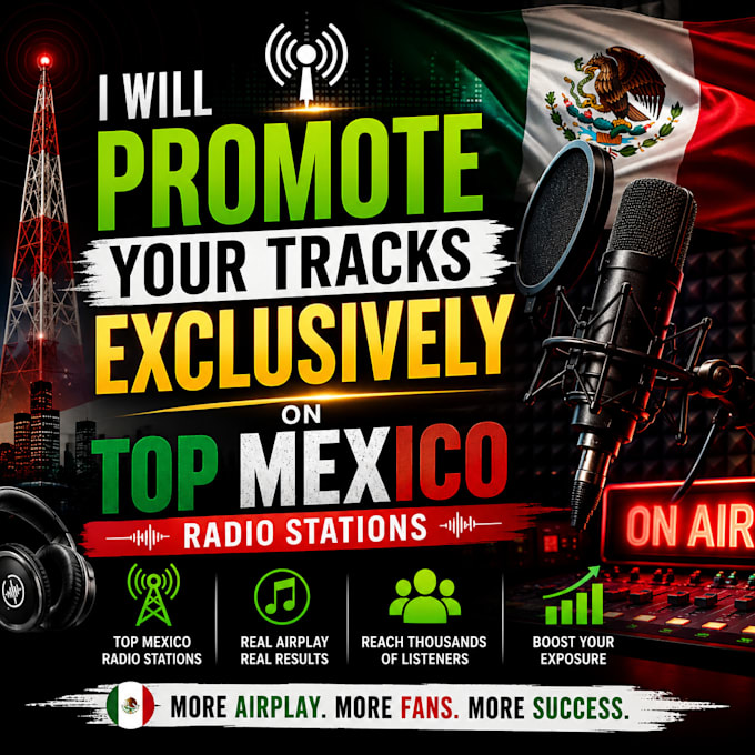 promote your tracks exclusively on top mexico radio