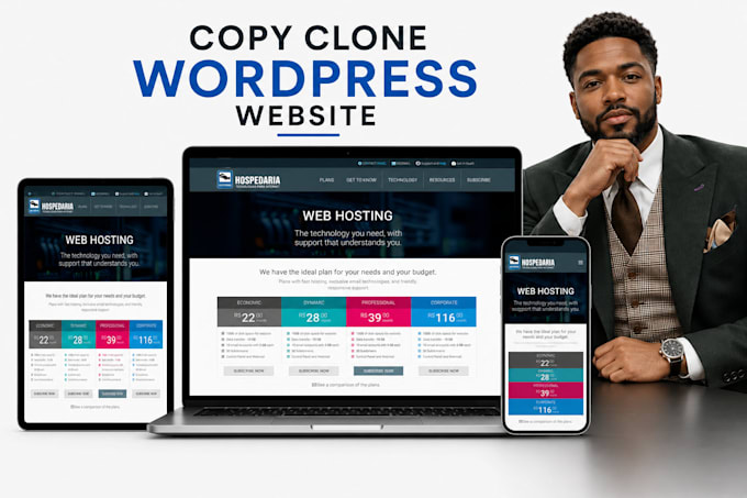 recreate clone any wordpress website professionally
