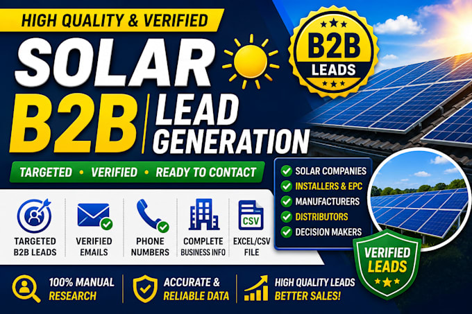 generate high quality solar leads for your business