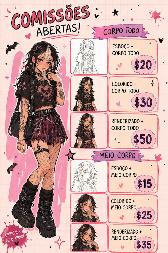 open digital art commissions