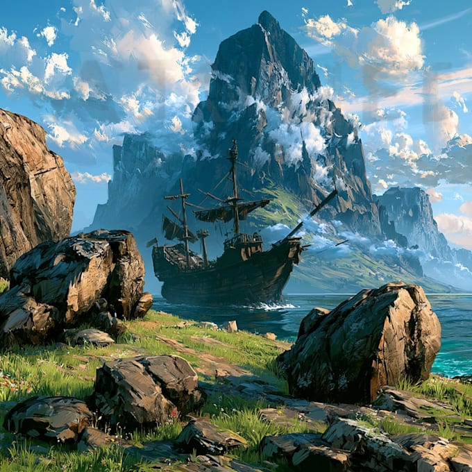 do the landscape illustration or concept art for you