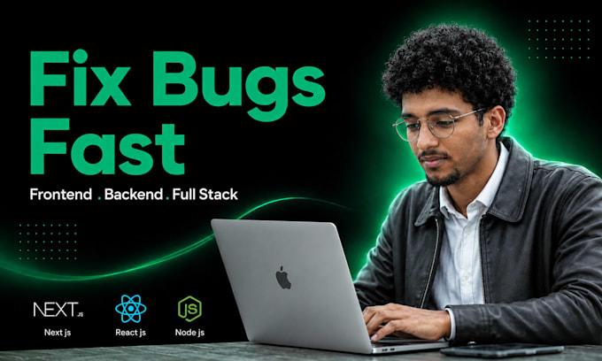 fix next js react js node js errors bugs and website issues